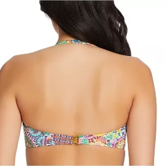 BLEU BY ROD BEATTIE Seriously Sunny Bandeau Bikini Top Multi swimsuit Ne… - Picture 6 of 16